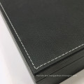 Handmade Black Tea Leather Packaging Box For Gift